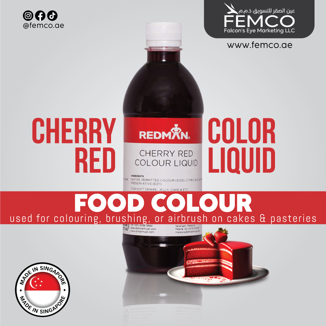 Colour Liquid Cherry Red Bottle of 500ml