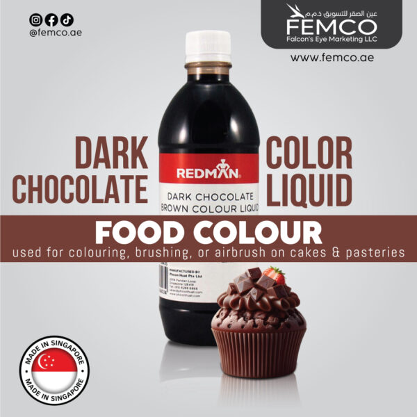 Colour Liquid Dark Chocolate Brown 500ml