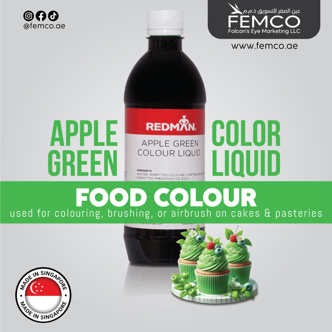 Colour Liquid Apple Green Bottle of 500ml