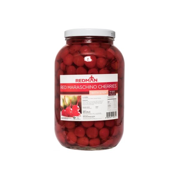 Maraschino Cherries with Stem Red