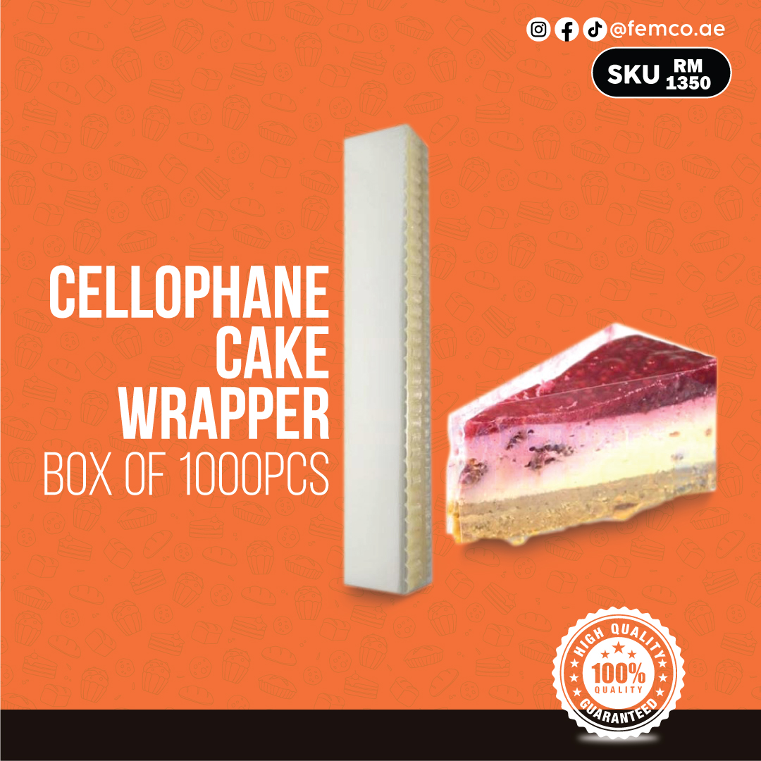 Cellophane Cake Wrapper Box of 1000pcs