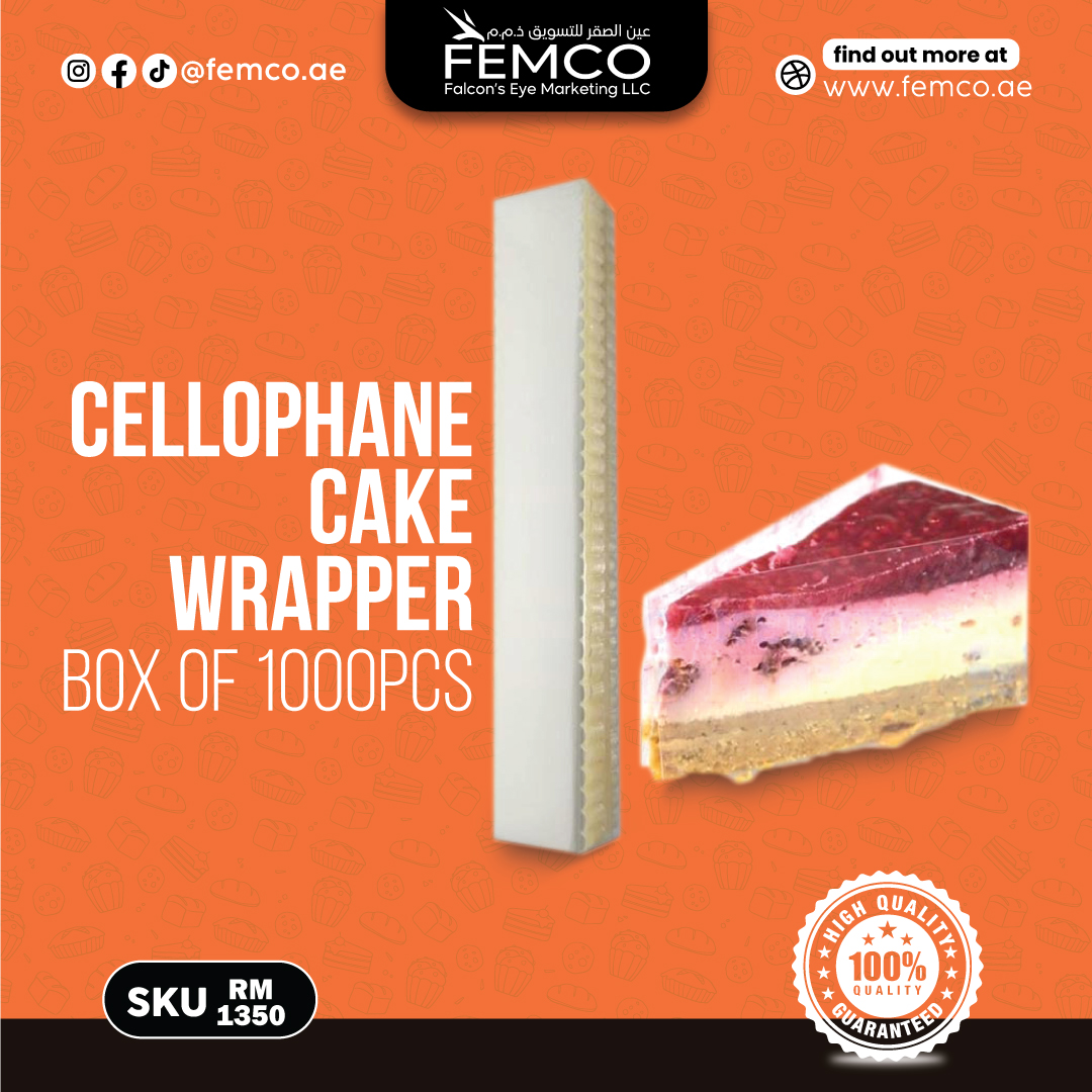 Cellophane Cake Wrapper Box of 1000pcs