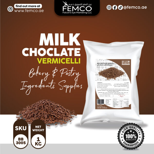 Milk Chocolate Vermicelli Bag of 1kg