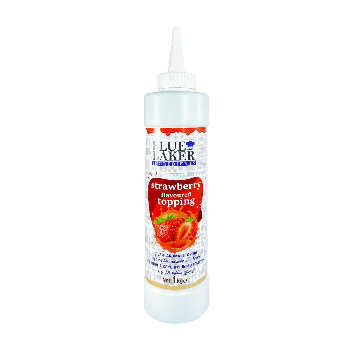 Strawberry Flavoured Topping 1kg Bottle