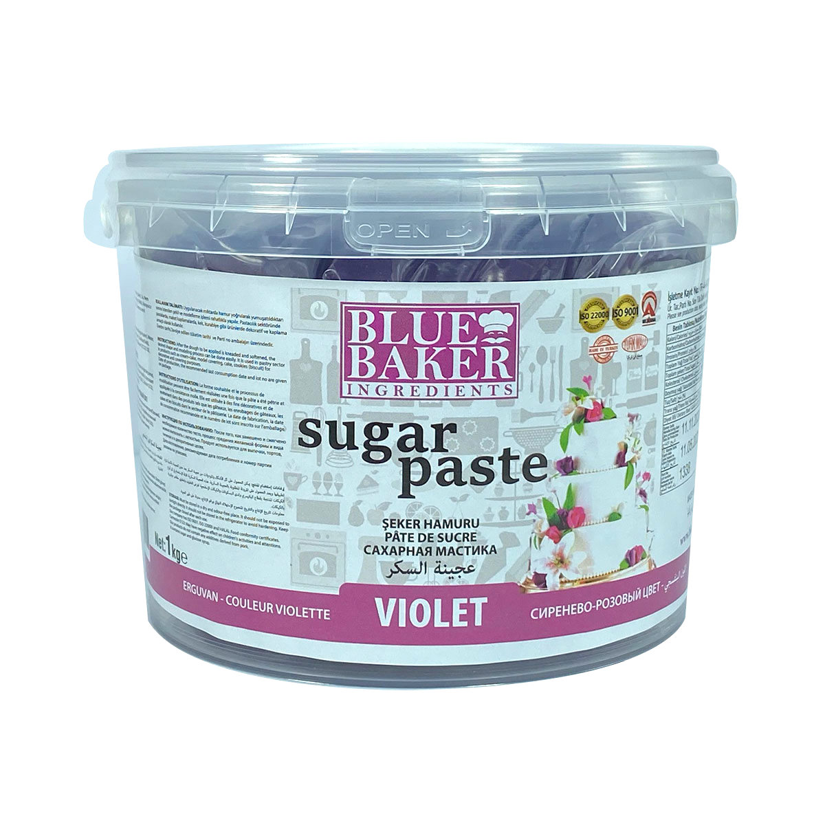 Violet Sugar Paste 1kg Pail