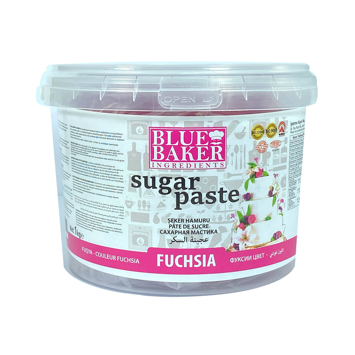 Fuchsia Sugar Paste 1kg Pail