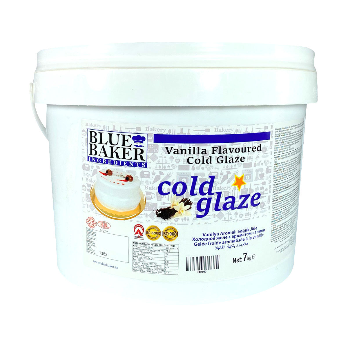 Vanilla Flavoured (White) Cold Glaze 7kg Pail