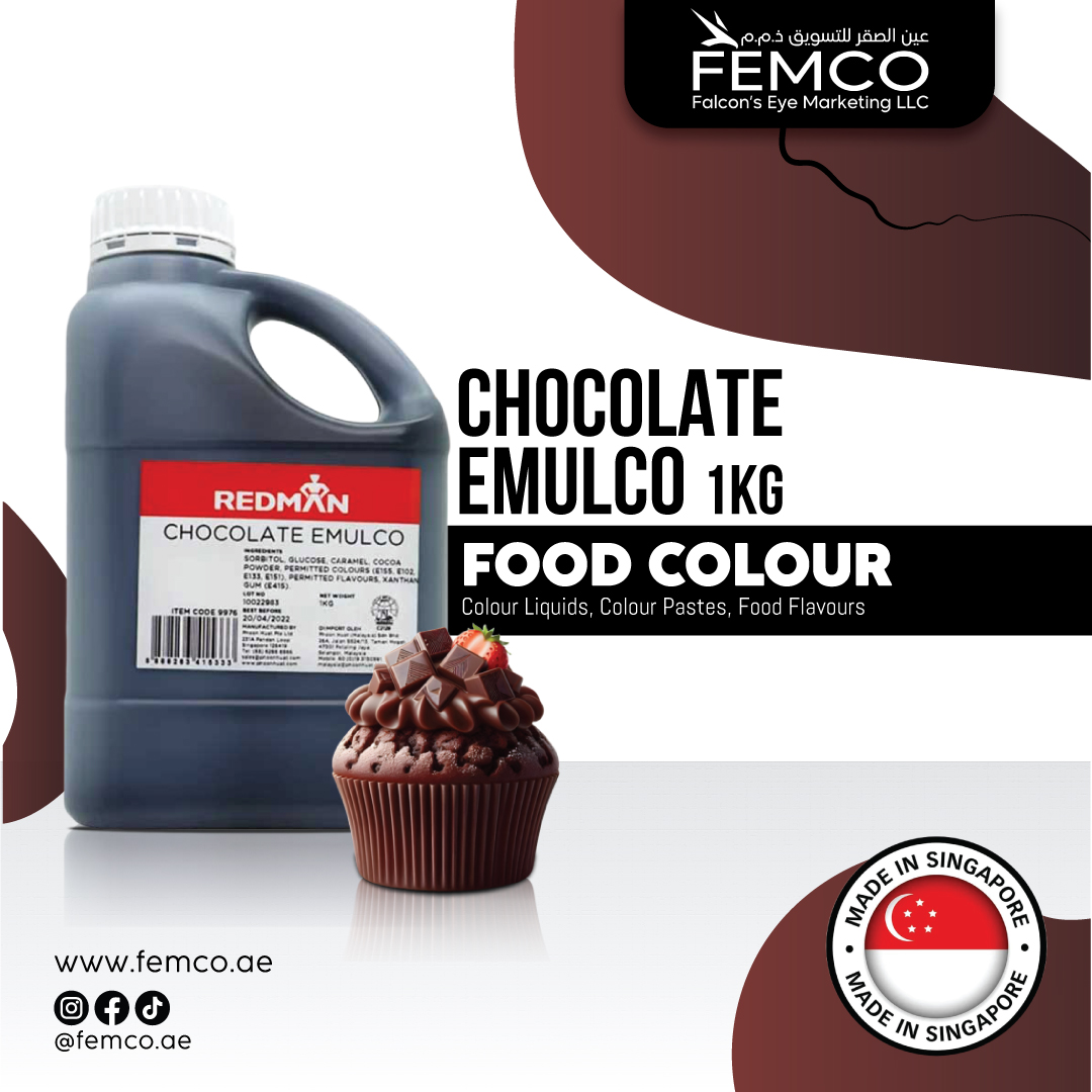 REDMAN Chocolate Emulco Bottle of 1KG