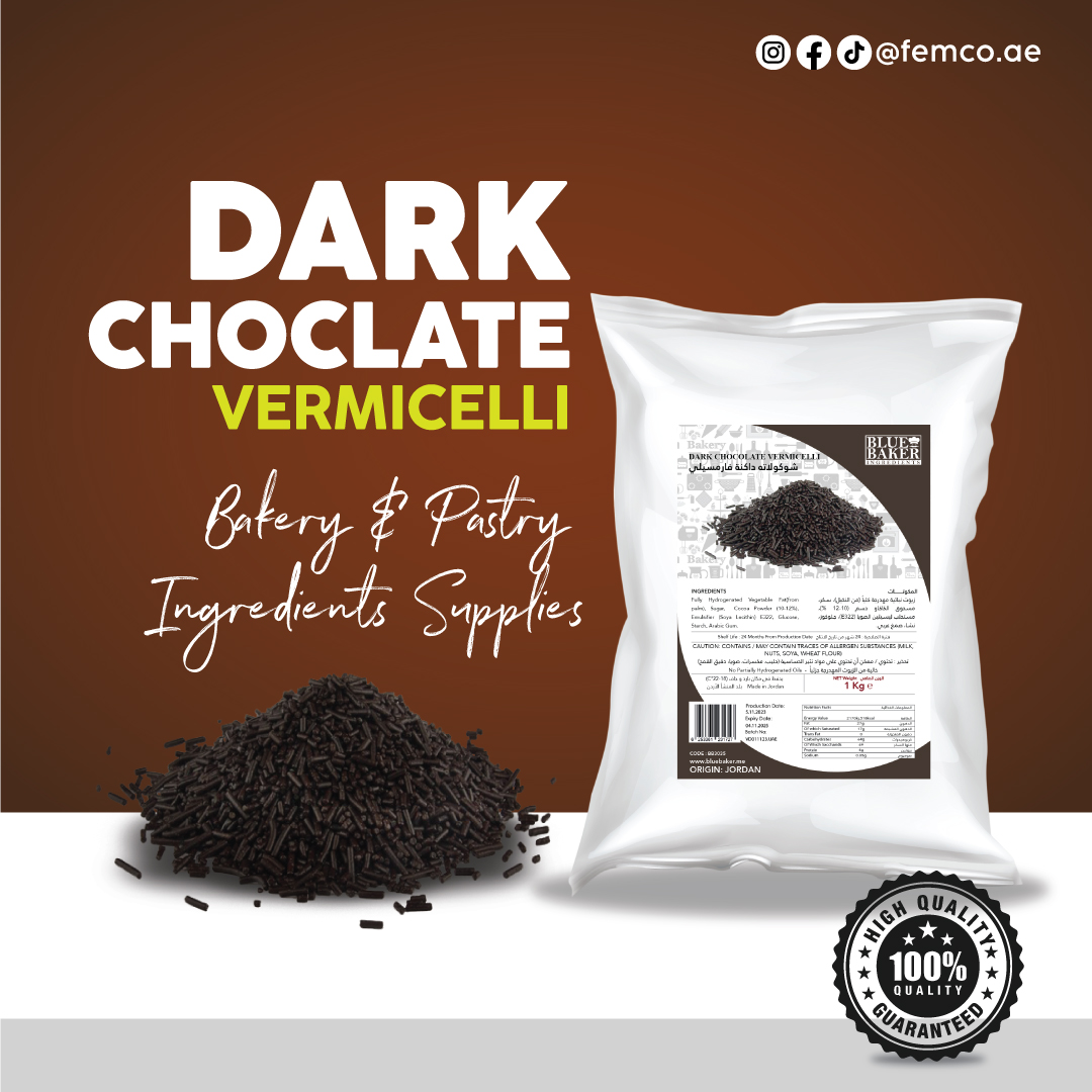 Dark Chocolate Vermicelli Bag of 1kg