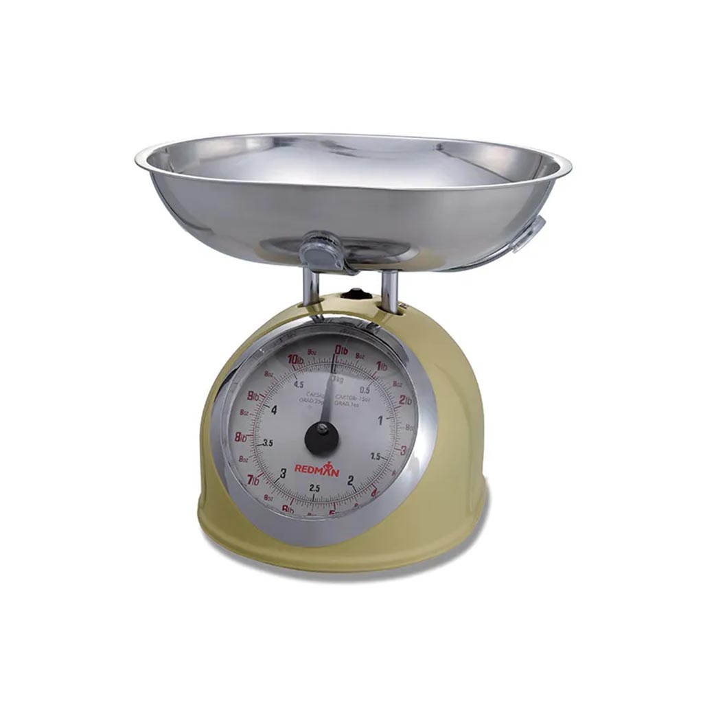 Kitchen Scale W S/S Bowl Cream 5Kg