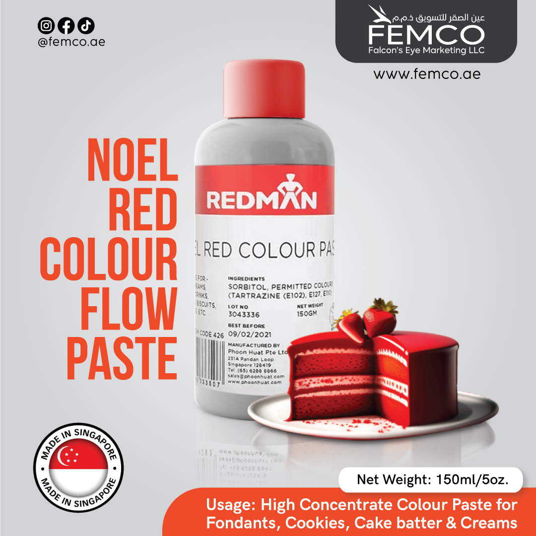 Noel Red Colour Paste 150g Bottle