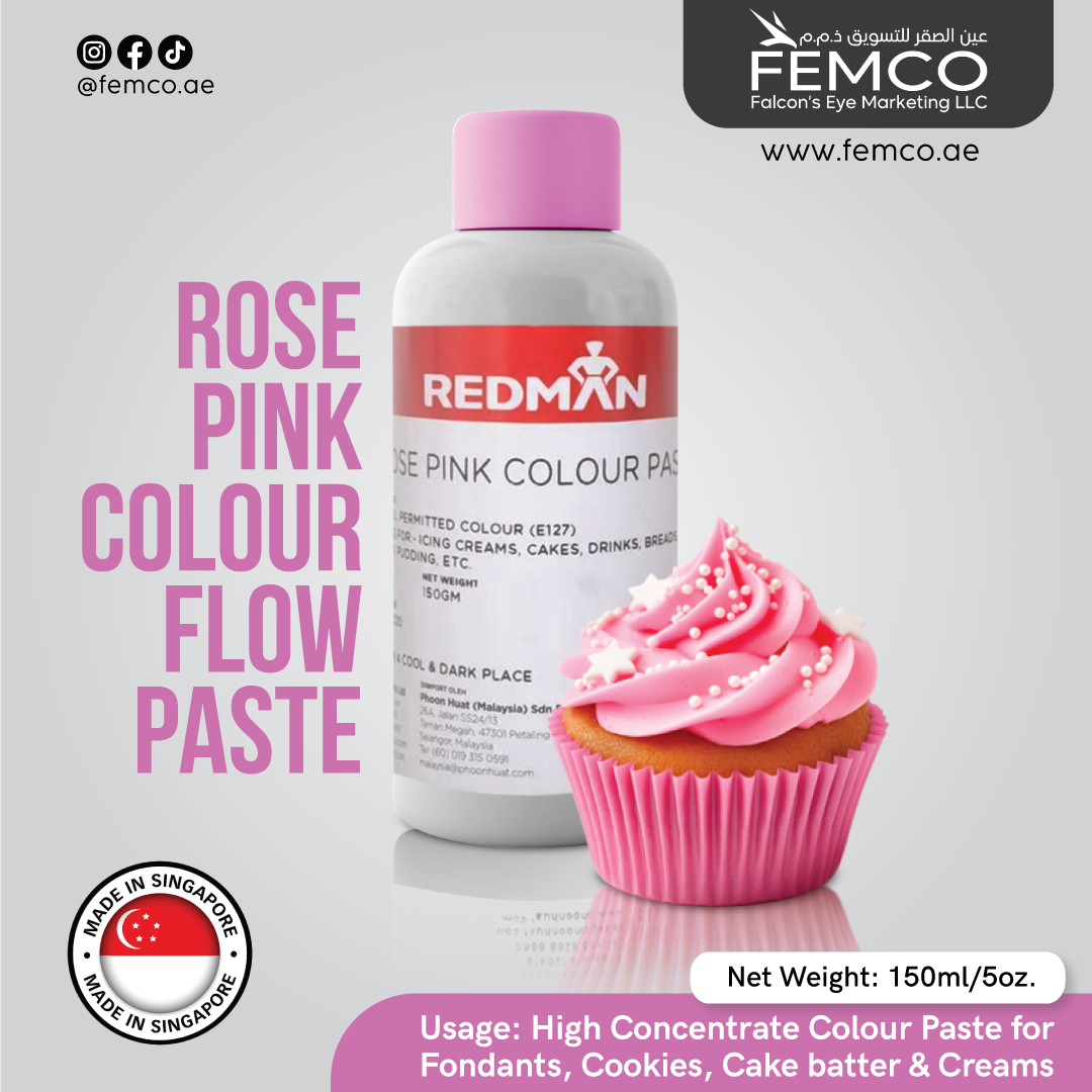 Rose Pink Colour Paste 150g Bottle