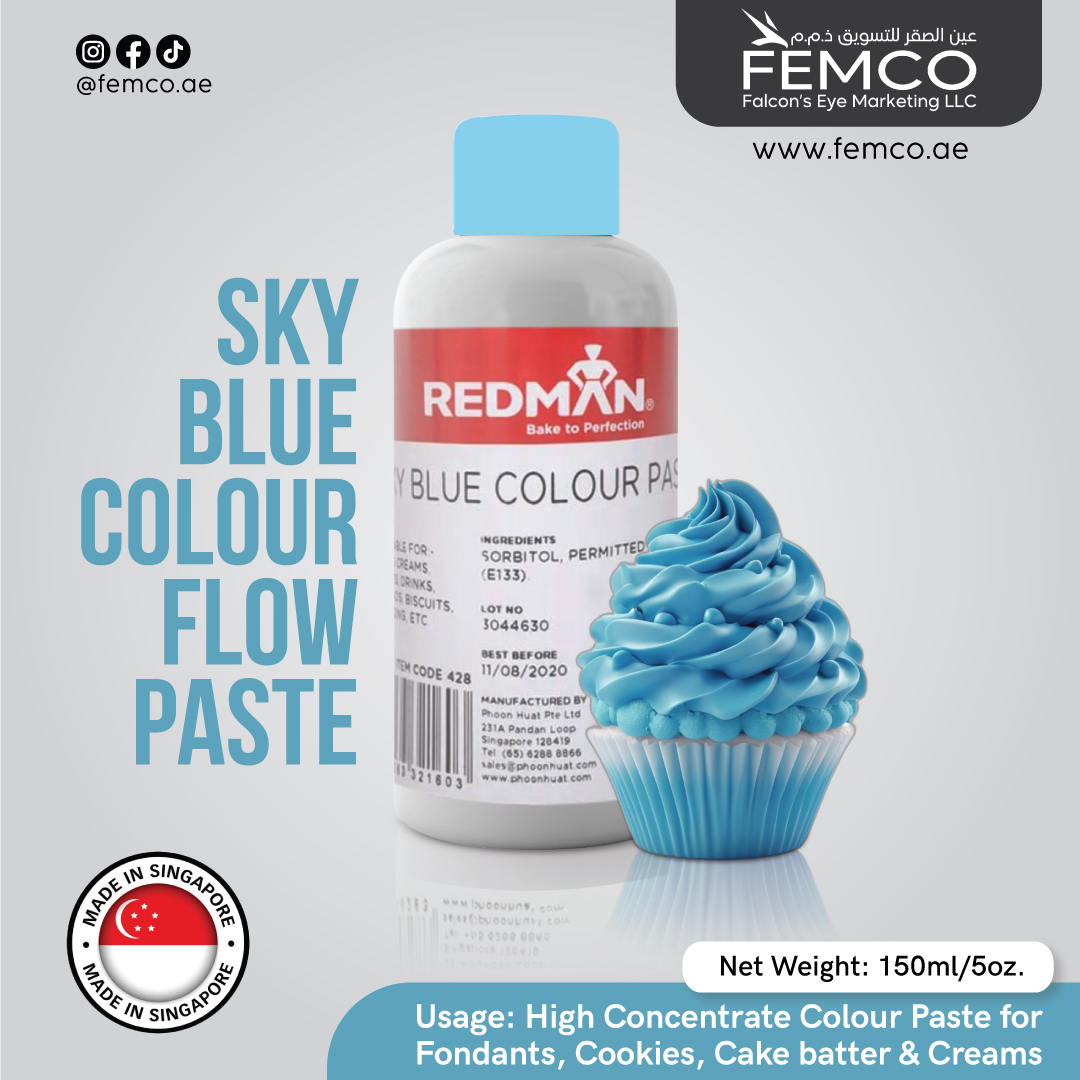 Sky Blue Colour Paste 150g Bottle