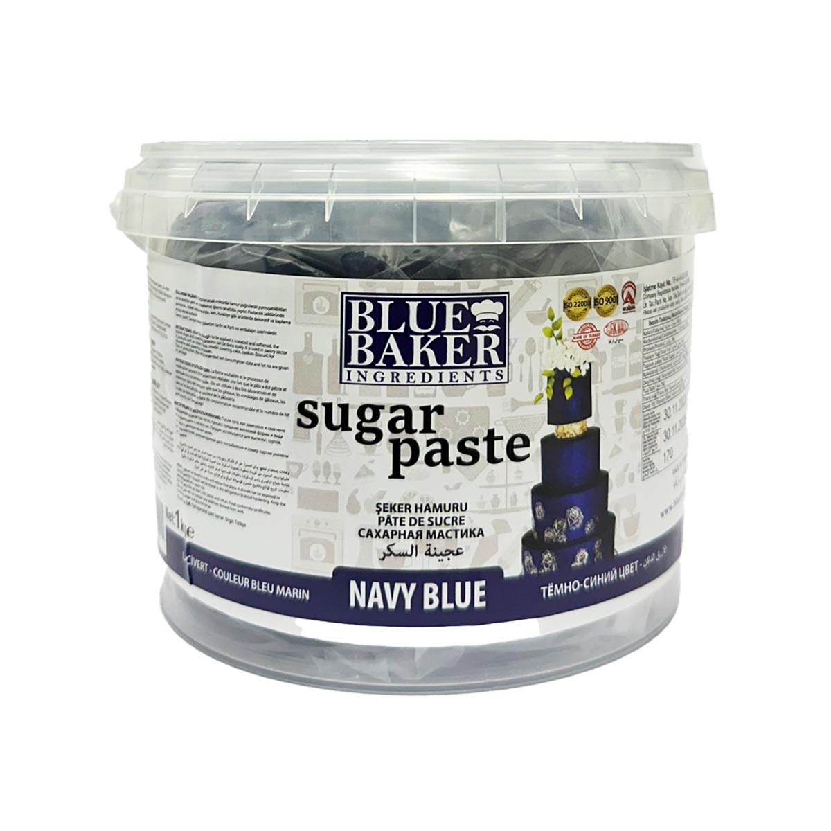 Navy Blue Sugar Paste 1kg Pail