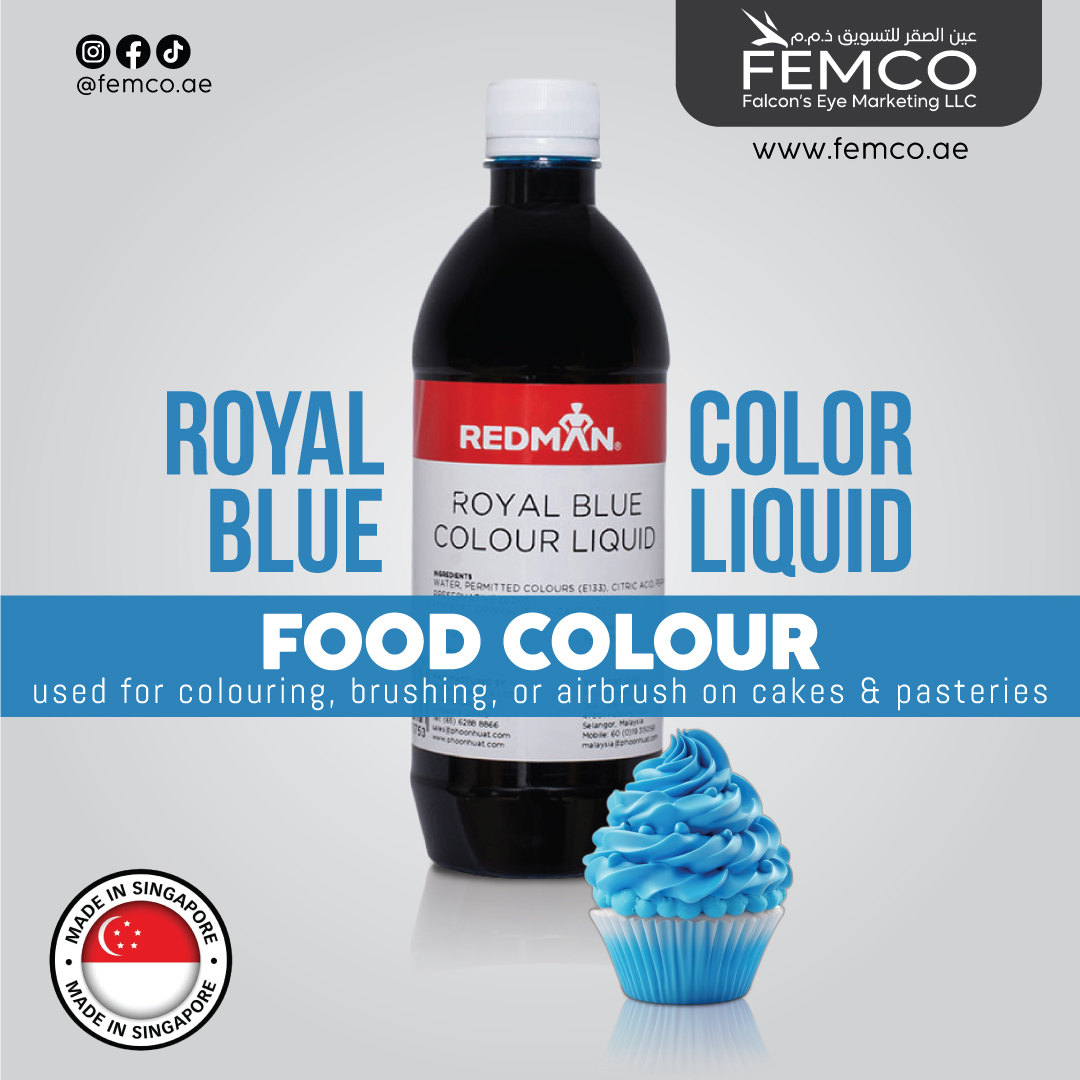 Colour Liquid Royal Blue Bottle of 500ml